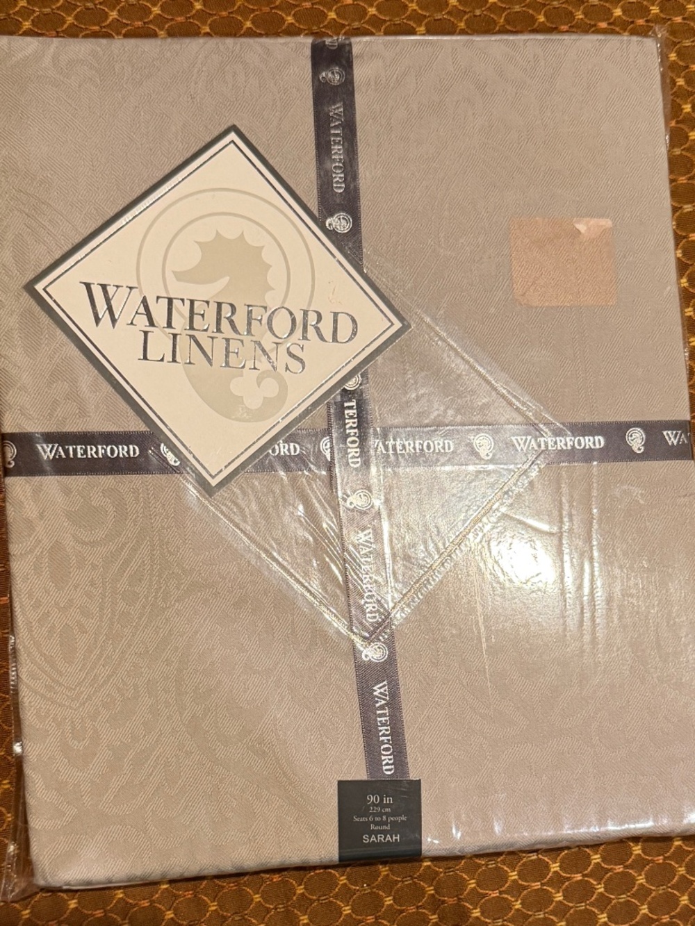 Waterford Linens Tablecloth - SARAH 90in round